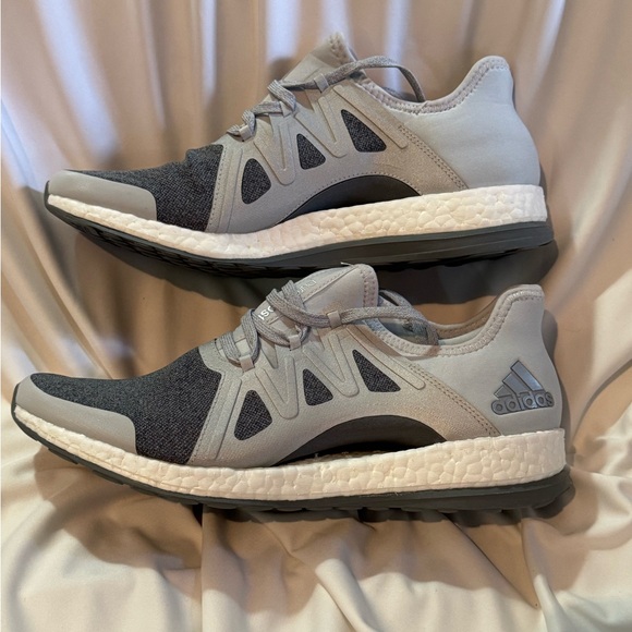 NEW adidas PUREBOOST XPOSE Running Shoes Women Size 10 Gray Athletic - Picture 2 of 5